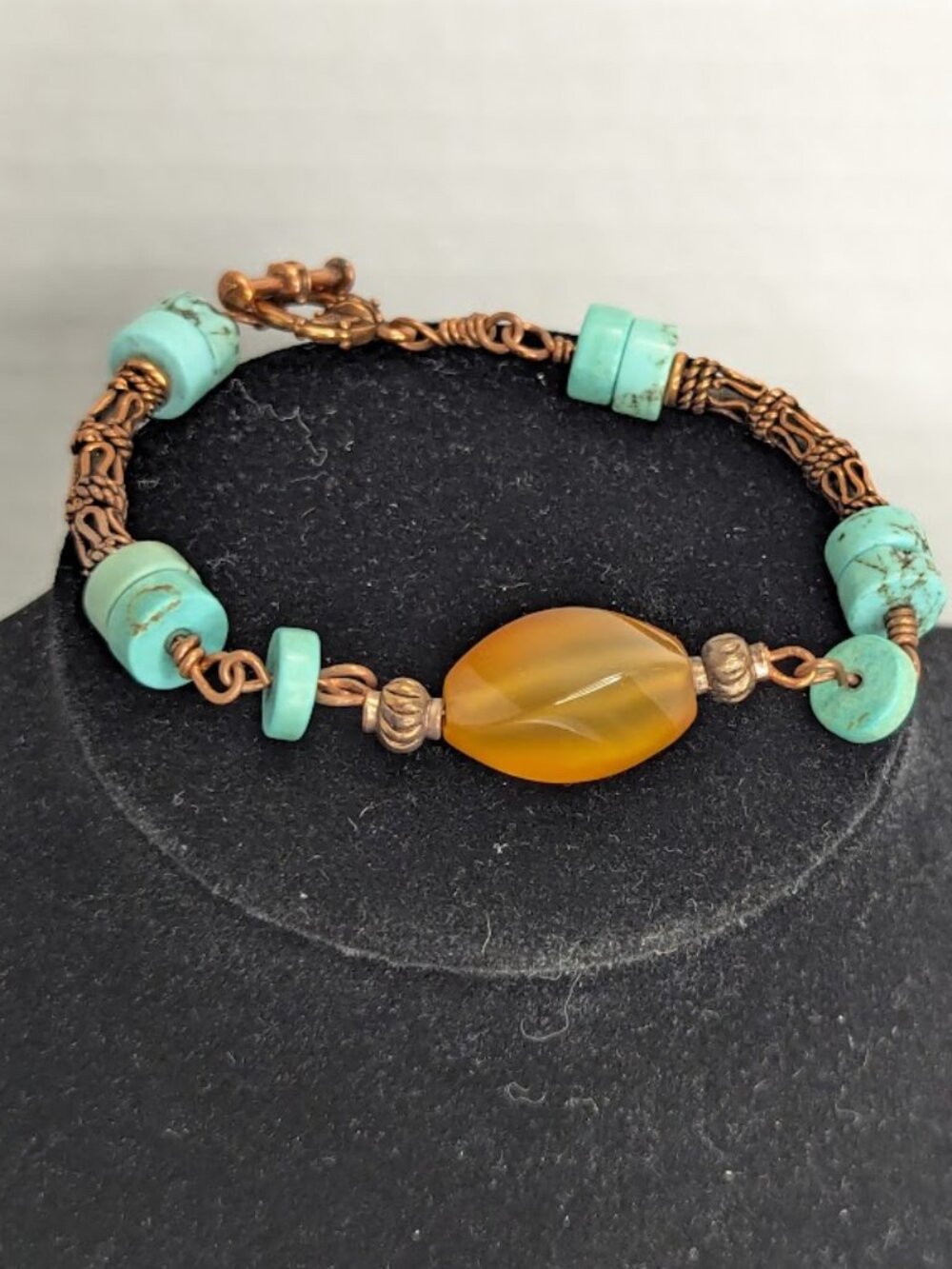 Copper Turquoise coloured bracelet